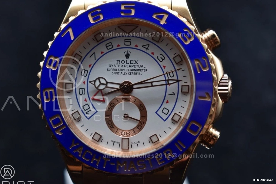 1223 Bracelet GMF A RG Best Blue 116685 1:1 Ceramic II Edition on TopPick YachtMaster RG 1221